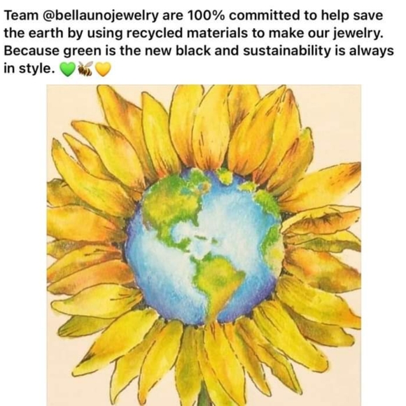 Bella Uno Bracelet on adjustable gray cord, 7-8", great to stack - Picture 4 of 4